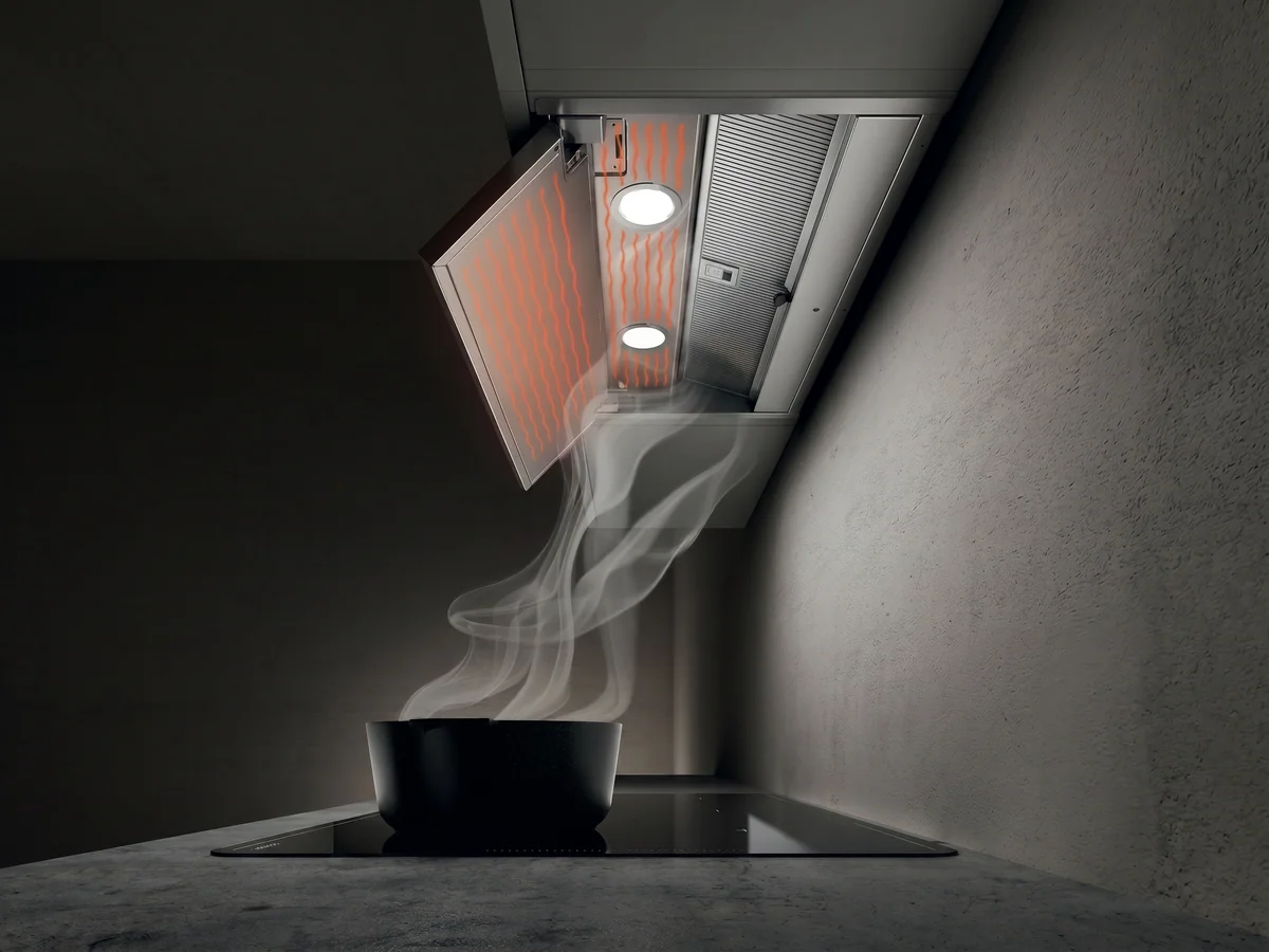 Okap do zabudowy Elica Boxin No Drip 60 cm inox nad płytą indukcyjną - wydajna wentylacja kuchni