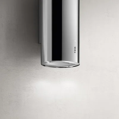 Okap przyścienny Elica Tube Pro 43 cm stal nierdzewna - cylindryczny okap ze stali zawieszony na ścianie