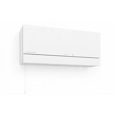 Rekuperator ścienny Mitsubishi Lossnay VL-100U5-E na białym tle